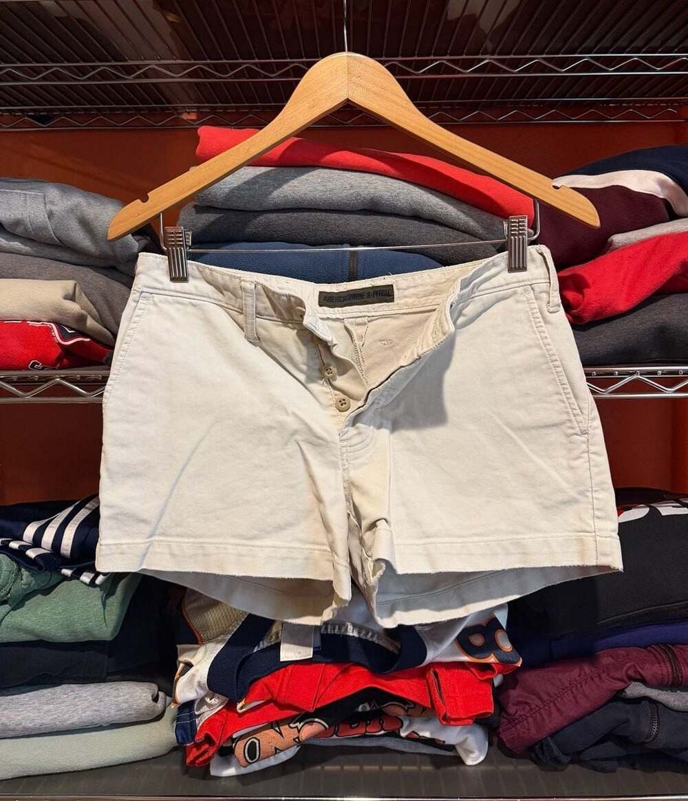 Abercrombie & Fitch Tan Cotton Chino Shorts Size 12